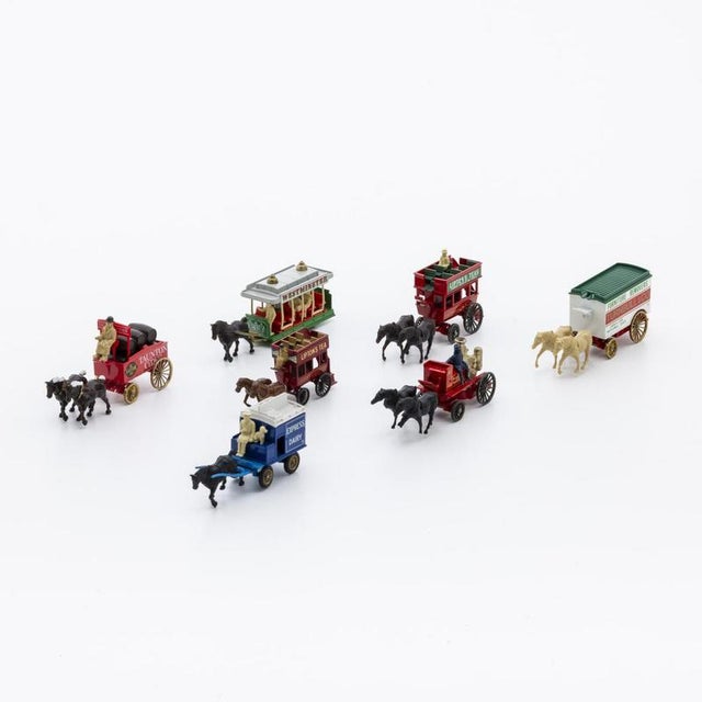 Horse-Drawn Transport Models, Set of 7 For Sale - Image 6 of 6