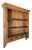 1990s Rustic Pine Wall-Mounted Farmhouse Hutch With Drawers & Shelving For Sale
