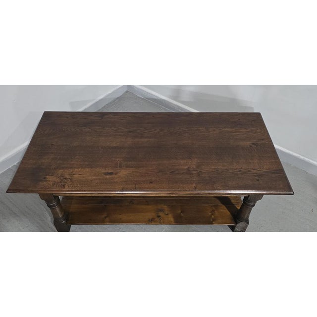 Oak Plank Coffee Table, 1920 For Sale - Image 10 of 13