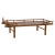 19th Century Chinese Qing Dynasty Elm & Bamboo Seat Daybed with Guardian Lions For Sale - Image 10 of 13