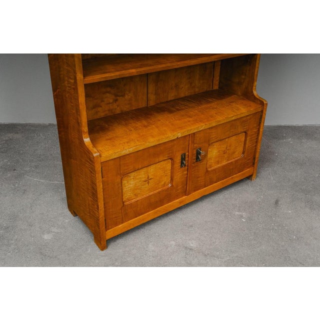 Brown Exceptional Art Nouveau Bookshelf For Sale - Image 8 of 18