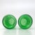 Glass Vintage Curvaceous Green Glass Vases, Made in Italy - A Pair For Sale - Image 7 of 7