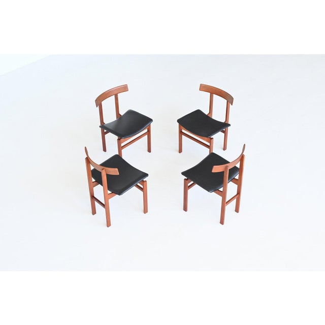 Wood Danish #193 Dining Chairs in Teak by Inger Klingenberg for France & Søn, 1960s, Set of 4 For Sale - Image 7 of 18