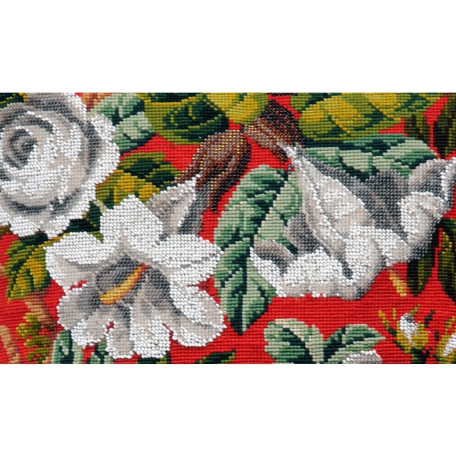 Victorian Beaded Cushion, Circa 1860 For Sale - Image 4 of 5