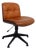 Cognac Leather and Rosewood Desk Chair attributed to Ico Parisi for MiM Roma, Italy, 1960s For Sale