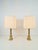 Pair of Neoclassical Empire Brass Table Lamp, France, 1960 Vintage brass table lamp with an Empire-style base, France A...