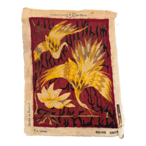 French Art Deco Needle Point Textile