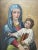 1 Fine Art Portrait European Religious The Icon of Madonna del Popolo Oil Painting C1931. Depicting Christ & Madonna Icon....