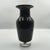 Mid-Century Modern Murano Sommerso Jet Black Art Glass Vase With Controlled Bubble Base, 1970s For Sale - Image 4 of 8