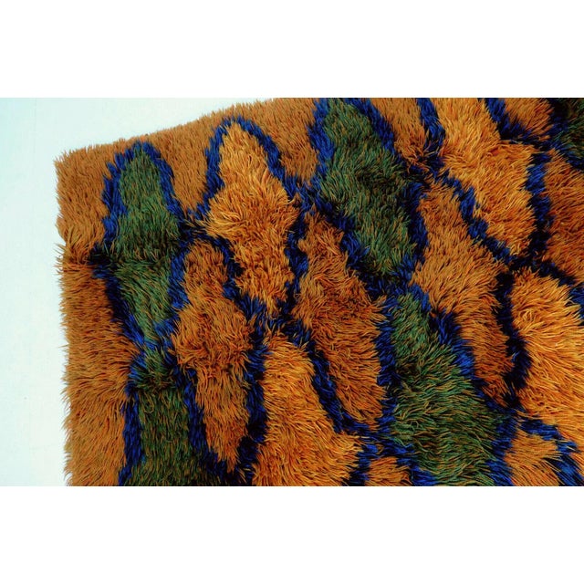 1970s Vintage Decorative Rug, 1970s For Sale - Image 5 of 11