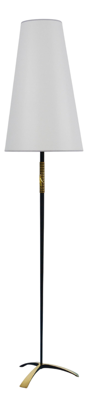 Mid-Century Brass Floor Lamp by Rupert Nikoll for Carl Aubock, Austria, 1950s