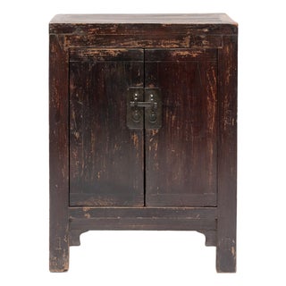 Chinese Lacquered Locking Cabinet, C. 1900 For Sale