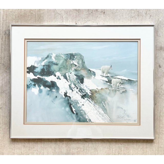 1980 Morten Solberg "First Winter” Framed & Signed Litho Print 32”X25” w/COA Large lithograph print, professionally framed...