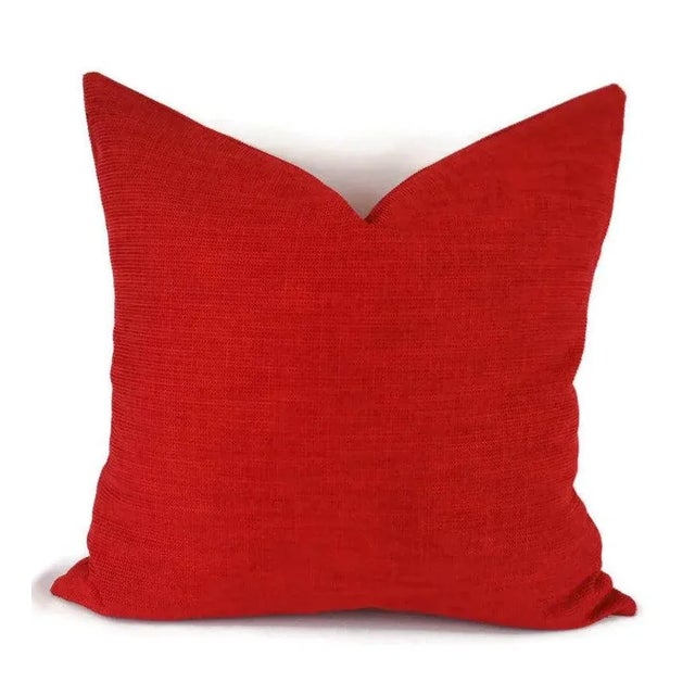 Not Yet Made - Made To Order Harlequin Bakari Weaves Azizi Cherry Red Pillow Cover For Sale - Image 5 of 5