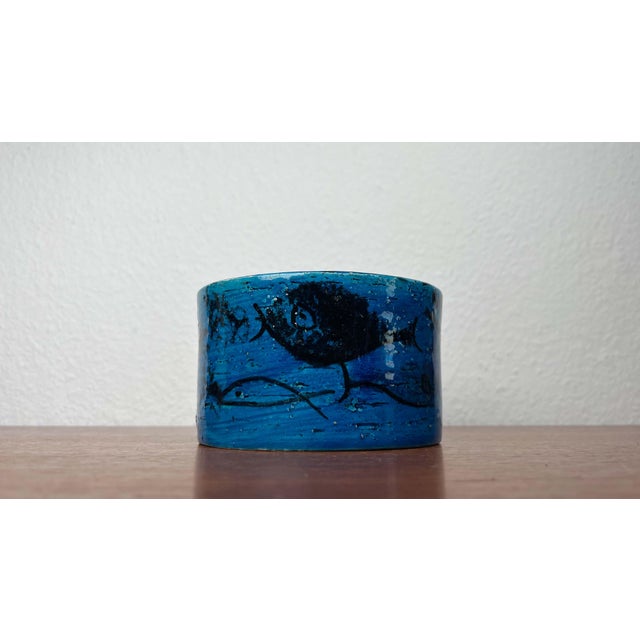 Mid 20th Century Mid-Century Modern Pesce Fish Studio Pottery Bowl by Aldo Londi for Bitossi, Italy, 1960s For Sale - Image 5 of 17