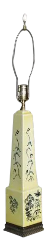 Obelisk Shape Ceramic Table Lamp