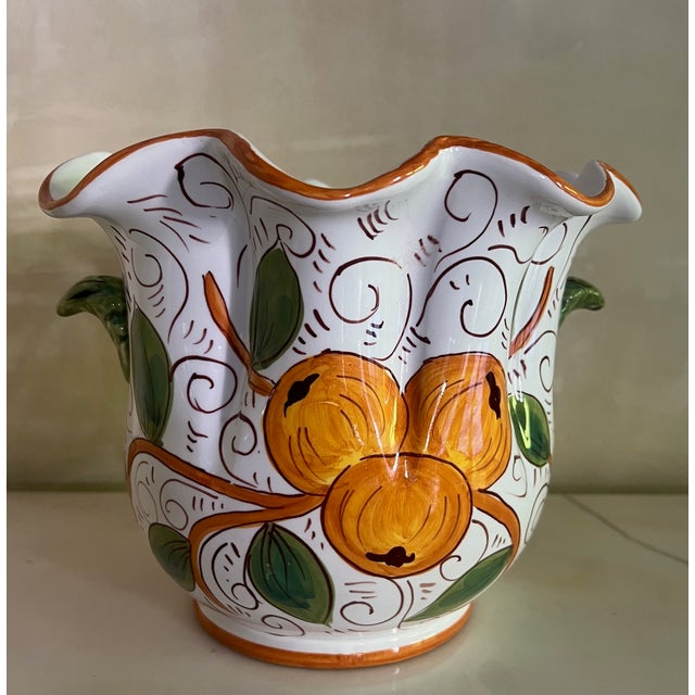 Large Italian Vase / Champagne Bucket For Sale In San Francisco - Image 6 of 12