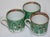 Late 19th Century Famille Verte Set of Porcelain Cabbage and Butterfly Pattern Cups and Plates For Sale - Image 5 of 11
