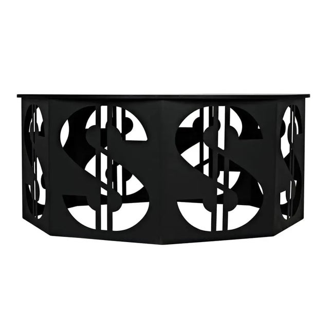 Not Yet Made - Made To Order NOIR Dollar Coffee Table, Black Iron For Sale - Image 5 of 6