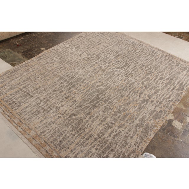 Contemporary Rug & Kilim’s Modern Rug in All Over Beige, Gray and White Abstract Pattern For Sale - Image 3 of 7