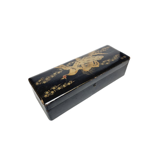 Japanese Lacquerware Box, 1950s For Sale - Image 6 of 7