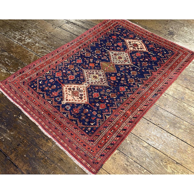 1940s Vintage Afshar Rug, 1940s For Sale - Image 5 of 18