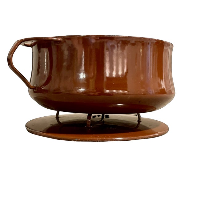 Dansk Vintage Dansk Kobenstyle Enamel Casserole / Dutch Oven For Sale - Image 4 of 6