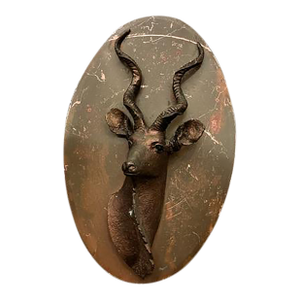 1920s Antique English Deer Plaque