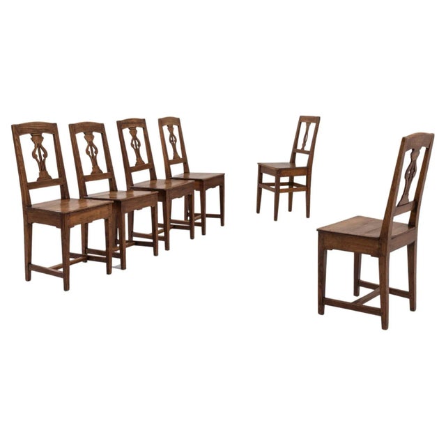 1900s French Oak Dining Chairs - Set of 6 For Sale - Image 13 of 13