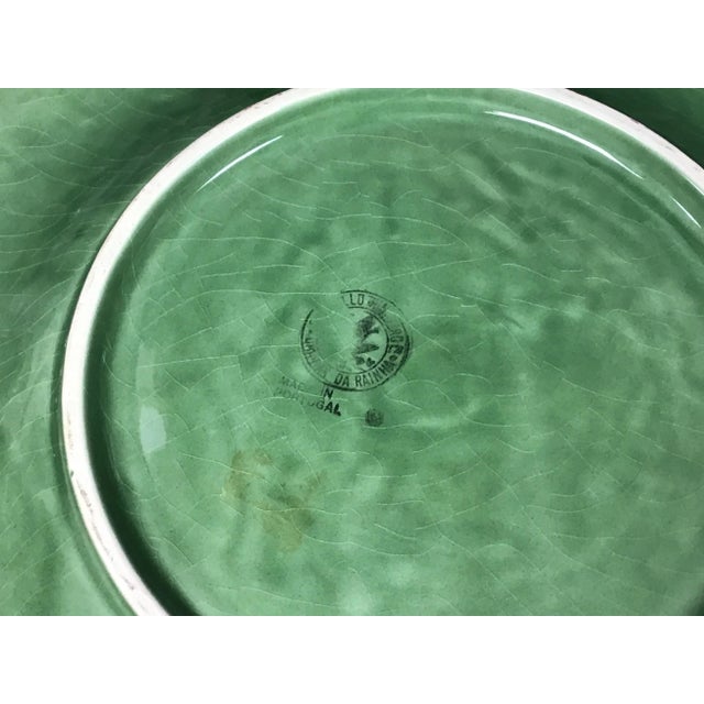Vintage Bordallo Pinheiro Vine & Leaf Plate - a Pair For Sale In Tampa - Image 6 of 8