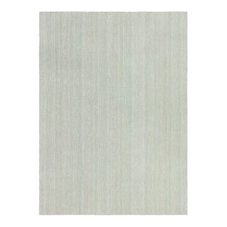 Contemporary Beige Green Flat Weave Rug by Doris Leslie Blau For Sale