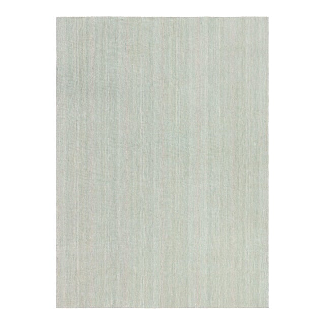 Contemporary Beige Green Flat Weave Rug by Doris Leslie Blau For Sale