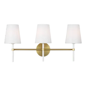 Kate Spade by Visual Comfort Studio Monroe Vanity, Burnished Brass