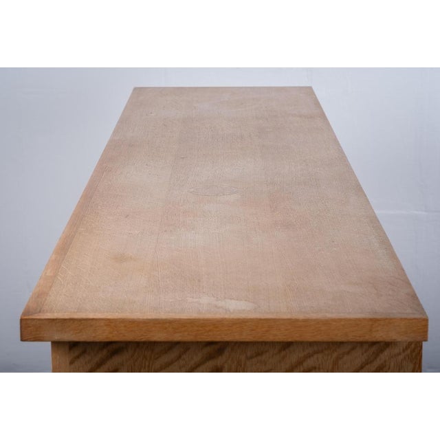 Brutalist Oak Sideboard attributed to Henning Kjærnulf, Denmark, 1960s For Sale - Image 16 of 18