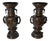 Antique Japanese Bronze Vases, Set of 2 For Sale