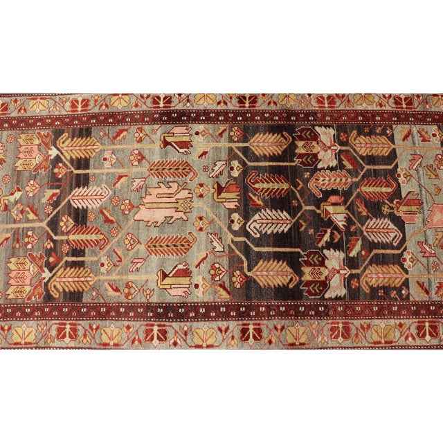 Antique Persian Malayer Runner With Tree Motif Design 3'8 X 13'1 For Sale - Image 9 of 14