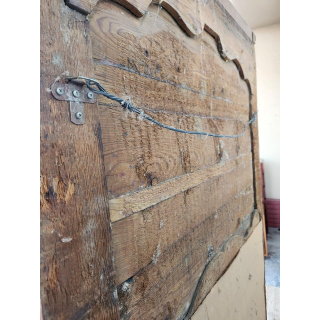 Pair of Antique Solid Pine Mirror For Sale In Los Angeles - Image 6 of 8