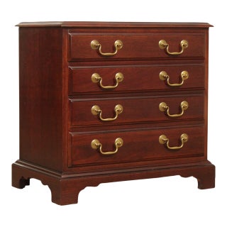 Hickory Chair Co. Historic James River Plantations Chippendale Style Small Mahogany Side Chest For Sale