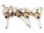 Set of four midcentury Art Deco Style French silverplate liquor pourers with spherical bodies, elongated spouts, and cork...