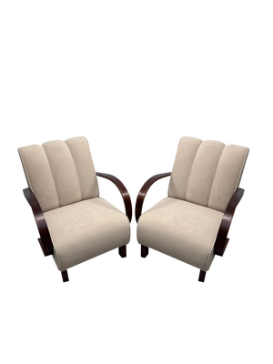Set of Armchairs attributed to Jindrich Halabala for Up Závody, 1960s