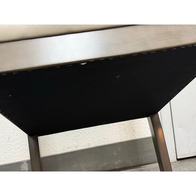 Swaim Joli Leather Side Chair For Sale - Image 9 of 12