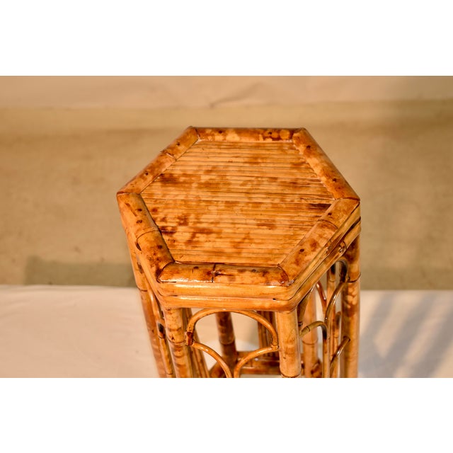 Circa 1960's Tortoise Bamboo Plant Stand For Sale In Greensboro - Image 6 of 7