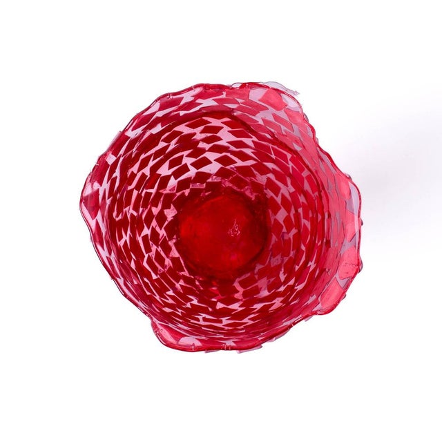 Gaetano Pesce Rock Vase in Clear Light Fuchsia by Gaetano Pesce for Fish Design For Sale - Image 4 of 12