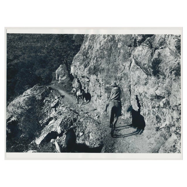 Cowboys on Horses, USA, 1960s, Black & White Photograph For Sale