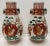 Air of Circa 1960 Japanese Kutani Style Porcelain Auspicious Motifs Arrow Vases (Showa Period) For Sale - Image 4 of 9
