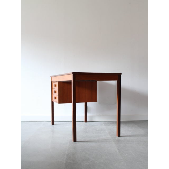 Mid-Century Modern Vintage Danish Desk in Teak attributed to Domino Møbler, 1960s For Sale - Image 3 of 11