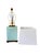 Pair of Lauren Ralph Lauren Celadon Crackle Glazed Porcelain Table Lamps | Coastal Modern Transitional Lighting With Original Shades For Sale - Image 9 of 15