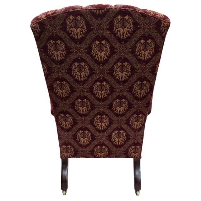 Early 20th Century Georgian Revival Wingback Chair For Sale - Image 4 of 13