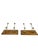 Pair of Vintage French Mid Century Wood and Metal Double Wall Hooks on Wood Plaques For Sale - Image 17 of 18