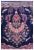 Vintage Square Persian Vase Floral Bird & Butterfly Area Rug For Sale - Image 4 of 6